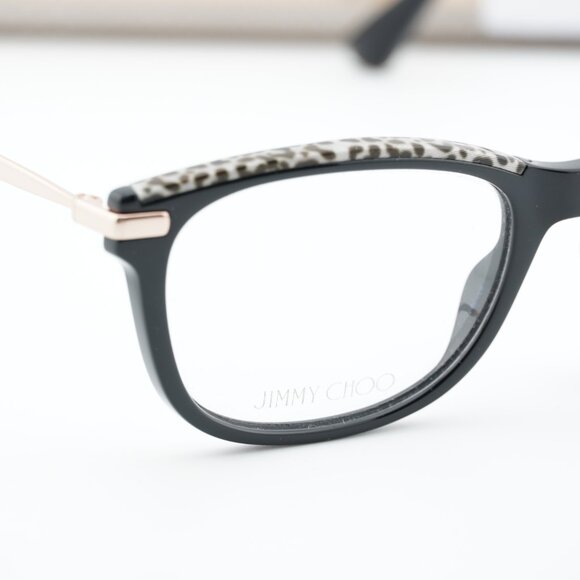 Jimmy Choo JC248 0FP3 00 Cat Eye 53mm Eyeglasses - Black/Gold - Picture 7 of 10